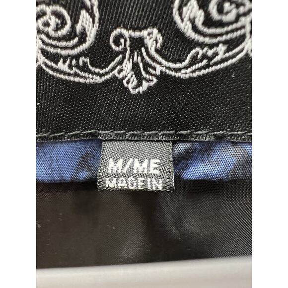 Juniors Chocolate Vest Size Medium Blue Floral Sleeveless Zip Up - Picture 6 of 16